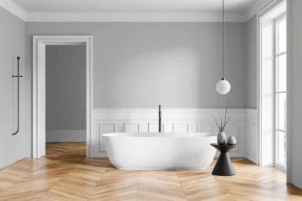 Gray Embossed Wallpaper – Understated Luxury (24202-7)